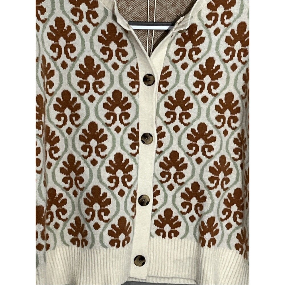 Womens Boutique Sweater Cardigan NWT Medium Cozy Soft Preppy Winter - Picture 3 of 7